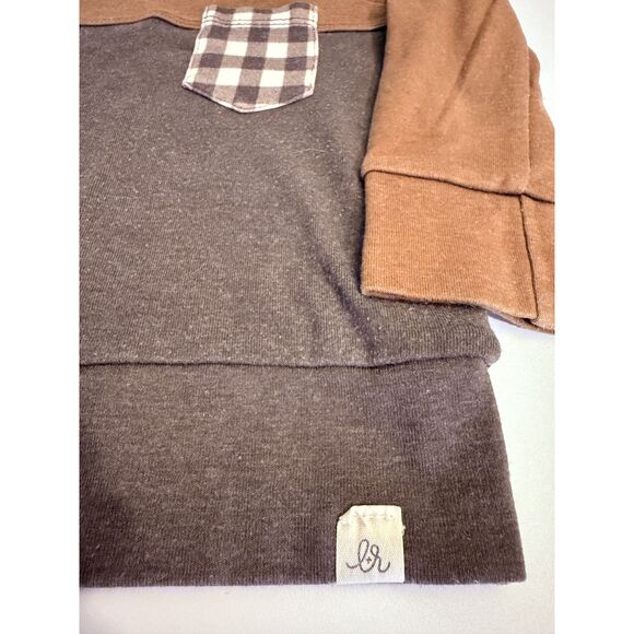 Lulu and Roo Chestnut Two Tone Crew Neck Sweatshirt 12-18 Months - Picture 3 of 5